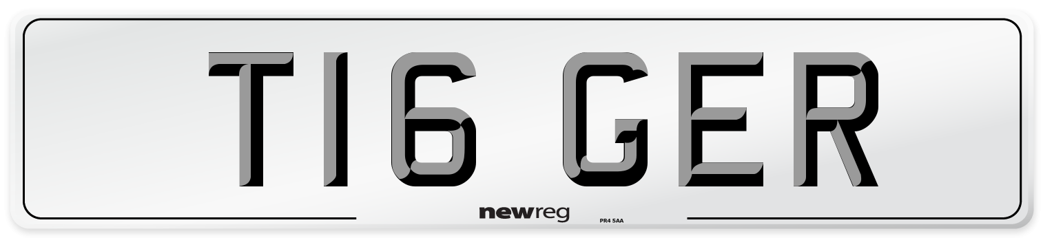 T16 GER Number Plate from New Reg